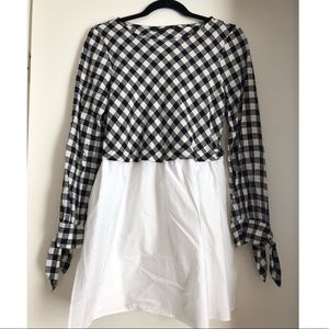 Zara Basic Gingham Top
